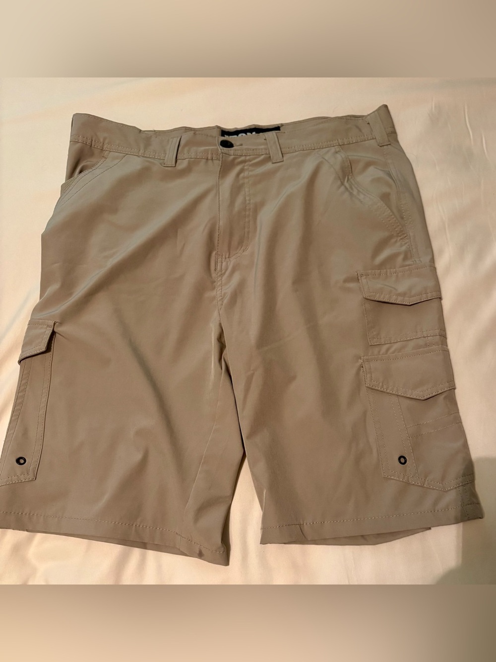 Men's Cargo Shorts - Tan Relaxed Fit